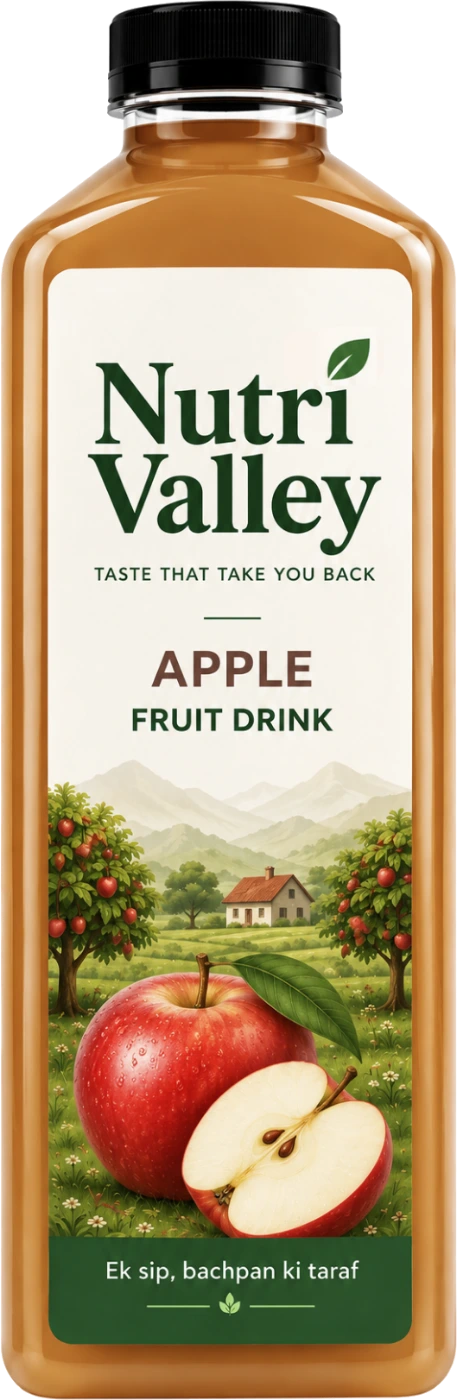 Nutri Valley Apple Fruit Drink bottle